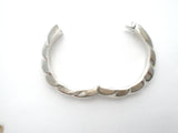 Taxco Sterling Silver Hinged Bangle Bracelet Vintage - The Jewelry Lady's Store