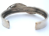 Sterling Silver Lapis Lazuli Modernist Studio Cuff Bracelet