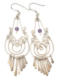 Sterling Silver Long Chandelier Earrings Vintage - The Jewelry Lady's Store