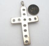 Sterling Silver Moonstone Cross Necklace Pendant