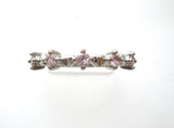 Sterling Silver Pink Ice Heart Ring Size 7.75 - The Jewelry Lady's Store
