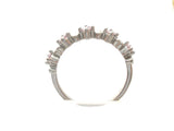 Sterling Silver Pink Ice Heart Ring Size 7.75 - The Jewelry Lady's Store