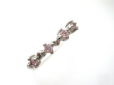 Sterling Silver Pink Ice Heart Ring Size 7.75 - The Jewelry Lady's Store
