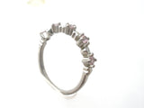 Sterling Silver Pink Ice Heart Ring Size 7.75 - The Jewelry Lady's Store