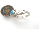 Sterling Silver Turquoise Ring Size 8 Shube's - The Jewelry Lady's Store