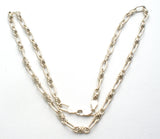 Sterling Silver Twisted Link Necklace Italy - The Jewelry Lady's Store