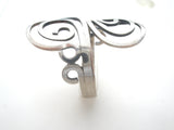 Taxco Sterling Silver Wide Swirl Knuckle Size 7.5 - The Jewelry Lady's Store
