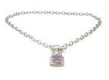 Sterling Silver & 14K Gold Amethyst Toggle Necklace Ross Simons - The Jewelry Lady's Store