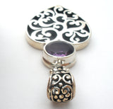 Sterling Silver Amethyst Heart Pendant - The Jewelry Lady's Store