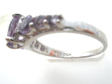 Sterling Silver Amethyst Multi Gem Ring Size 8
