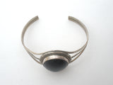 Sterling Silver Black Onyx Cuff Bracelet