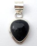 Sterling Silver Black Onyx Necklace Pendant - The Jewelry Lady's Store