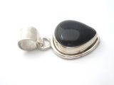 Sterling Silver Black Onyx Necklace Pendant - The Jewelry Lady's Store