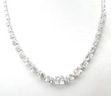 Sterling Silver Cubic Zirconia Necklace