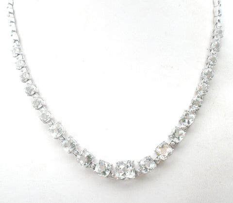 Sterling Silver Cubic Zirconia Necklace
