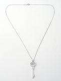 Sterling Silver Key Pendant Necklace 18" - The Jewelry Lady's Store