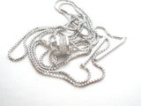 Sterling Silver Lariat Necklace With CZ's