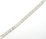 Sterling Silver Nugget Bracelet 8" Long