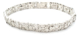Sterling Silver Nugget Bracelet 8" Long