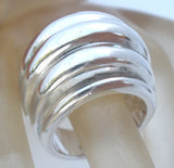 Substantial Dome Ring Sterling Silver Size 7