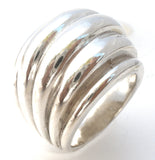 Substantial Dome Ring Sterling Silver Size 7