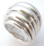 Substantial Dome Ring Sterling Silver Size 7