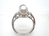 Tahitian & White Pearl Star Diamond Ring 14K Gold - The Jewelry Lady's Store