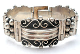 Taxco Panel Bracelet Sterling Silver Vintage