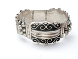 Taxco Panel Bracelet Sterling Silver Vintage