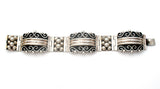 Taxco Panel Bracelet Sterling Silver Vintage
