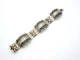 Taxco Panel Bracelet Sterling Silver Vintage