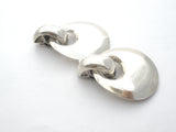 Taxco Sterling Silver Door Knocker Earrings Vintage - The Jewelry Lady's Store