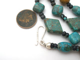 Turquoise Bead Necklace 40" Long DTR - The Jewelry Lady's Store