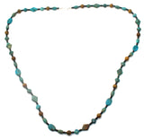 Turquoise Bead Necklace 40" Long DTR - The Jewelry Lady's Store