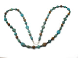 Turquoise Bead Necklace 40" Long DTR - The Jewelry Lady's Store