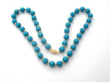 Turquoise & 14K Gold Bead Jewelry Set - The Jewelry Lady's Store