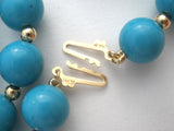 Turquoise & 14K Gold Bead Jewelry Set - The Jewelry Lady's Store