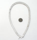 Two Tone Riccio Necklace Sterling Silver Vintage - The Jewelry Lady's Store