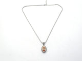 Two Tone Yellow CZ Necklace & Earrings Set