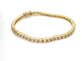 Vermeil 925 Cubic Zirconia Tennis Bracelet - The Jewelry Lady's Store
