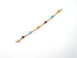 Vermeil Multi Gemstone Bracelet DL 7.25" - The Jewelry Lady's Store