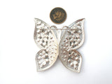 Vintage Butterfly Rhinestone Brooch Pin - The Jewelry Lady's Store