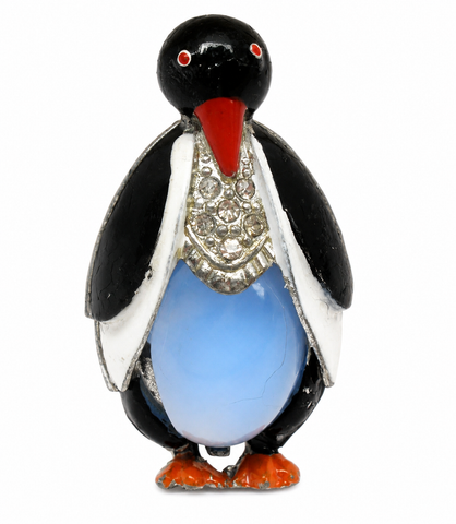 Vintage Coro Mrs. Penguin Fur Clip