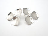Vintage Flower Earrings Sterling Silver