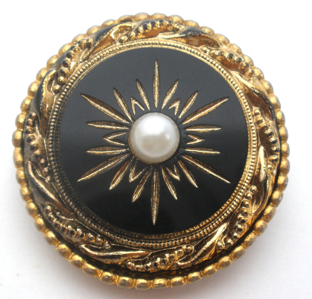 Vintage Victorian Revival Mourning Brooch Style Pin