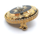 Vintage Victorian Revival Mourning Brooch Style Pin