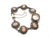Vintage Wells Sterling Silver 10K G.F. Bracelet Watch - The Jewelry Lady's Store