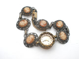 Vintage Wells Sterling Silver 10K G.F. Bracelet Watch - The Jewelry Lady's Store