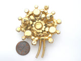 Juliana Aurora Borealis Rhinestone Flower Brooch Pin