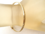 10K Gold Flexible Bangle Bracelet Vintage - The Jewelry Lady's Store